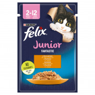 Felix Fantastic Junior Karma dla kociąt kurczak w galaretce 85 g