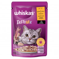 Whiskas Tasty Mix Mokra karma dla dorosłych kotów sos z jagnięciną i indykiem 85 g