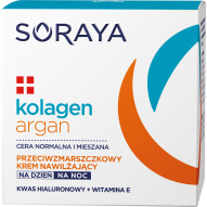 SORAYA Kolagen+Argan Nawilżający krem przeciwzmarszczkowy 50ml