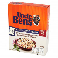 Uncle Ben's Ryż długoziarnisty z dzikim 500 g (4 torebki)