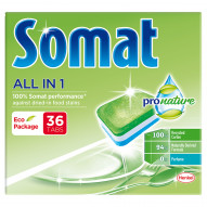 Somat Pro Nature All in 1 Tabletki do mycia naczyń w zmywarkach 576 g (36 x 16 g)