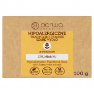 Barwa Hipoalergiczne tradycyjne polskie szare mydło z ekstraktem z rumianku 100 g