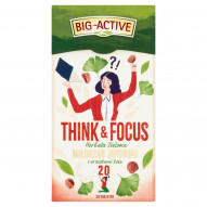 Big-Active Think & Focus Herbata zielona miłorząb japoński z orzeszkami kola 30 g (20 x 1,5 g)