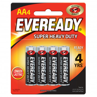 Eveready Super Heavy Duty AA-R6 1,5 V Baterie 4 sztuki