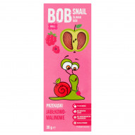 Bob Snail Przekąski owocowe jabłkowo-malinowe 30 g (3 sztuki)