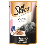 Sheba Selection in Sauce Karma pełnoporcjowa z łososiem 85 g