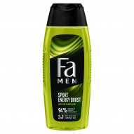 Fa Men Sport Energy Boost Żel pod prysznic z formułą 3w1 o zapachu guarany i żeń-szenia 400 ml