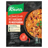 Knorr Fix Smaki Świata Ryż z kurczakiem po meksykańsku 37 g