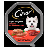 Cesar Mokra karma dla psów teryna klasyczna z soczystą wołowiną i wątróbką 150 g