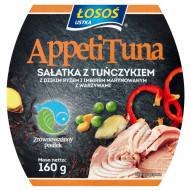 Łosoś Ustka AppetiTuna Sałatka z tuńczykiem z dzikim ryżem i imbirem marynowanym z warzywami 160 g
