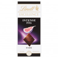 Lindt Excellence Czekolada ciemna z nadzieniem figowym i kawałkami herbatników 100 g