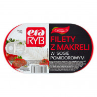 Era Ryb Filety z makreli w sosie pomidorowym 170 g