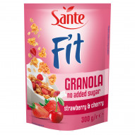 Sante Fit Granola truskawka & wiśnia 300 g