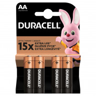 Duracell AA LR6/MN1500 1.5 V Baterie alkaliczne 4 sztuki