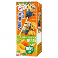 Hortex Vitaminka Junior Sok 100 % jabłko marchew banan 200 ml