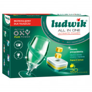 Ludwik All in one Tabletki do zmywarek zapach lemon 540 g (30 sztuk)